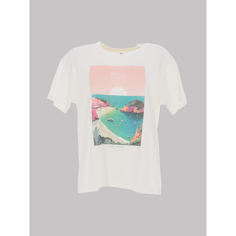 T-shirt eternal blanc femme - Teddy Smith
