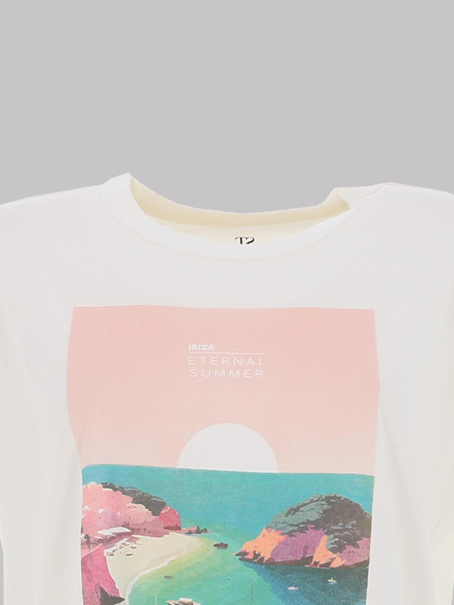 T-shirt eternal blanc femme - Teddy Smith