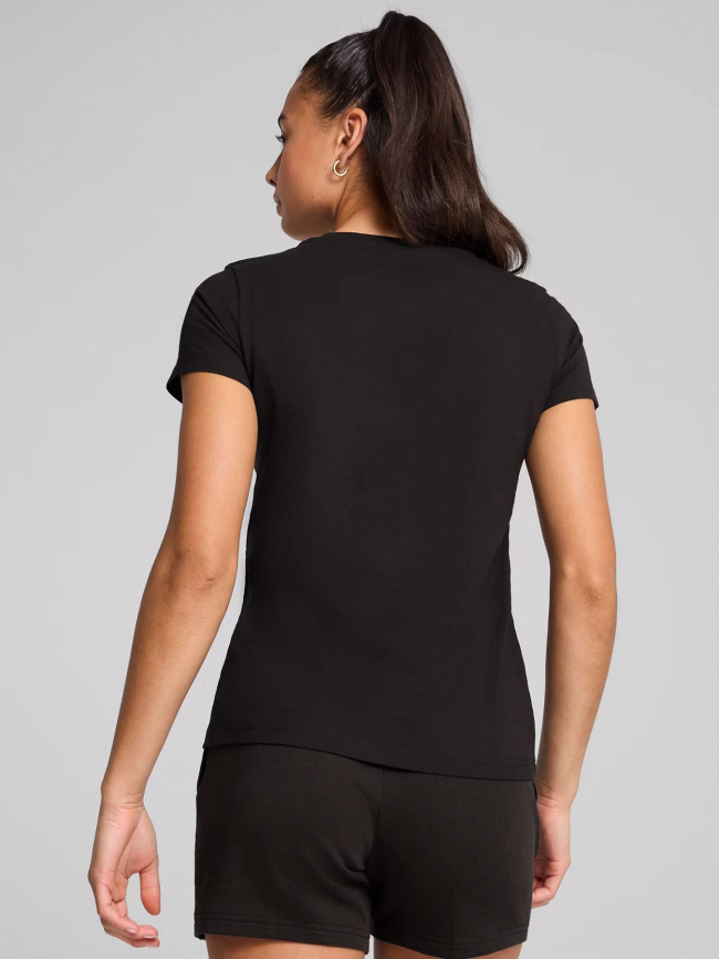 T-shirt à manches courtes essential elevated noir femme - Puma