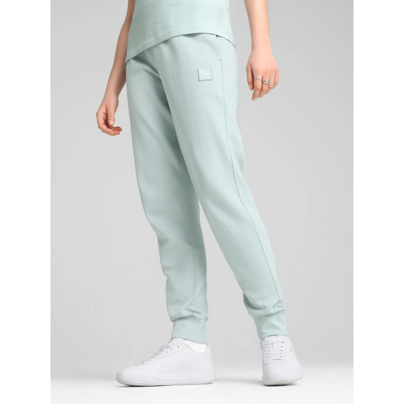 Pantalon jogging essentials elevated bleu clair femme - Puma