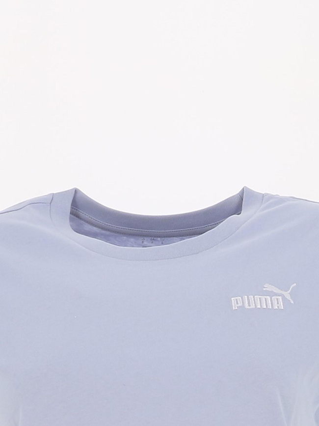 T-shirt essential petit logo bleu femme - Puma