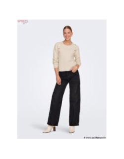 Pull jeanett écru blanc femme - Only