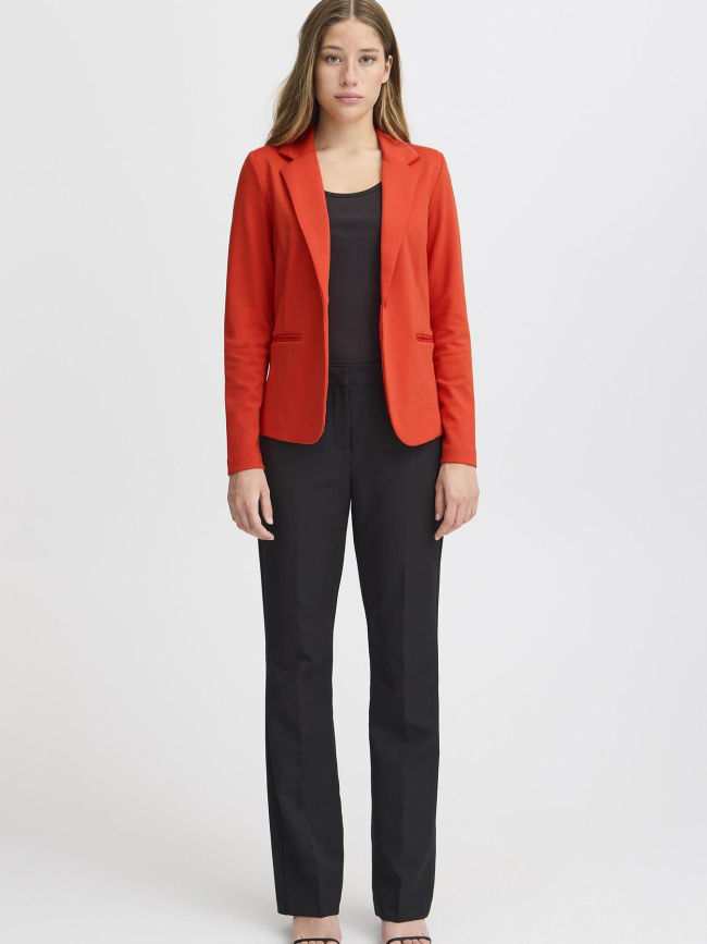 Veste blazer kate orange femme - Ichi
