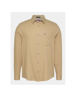 Chemise en flanelle regular beige homme - Tommy Jeans