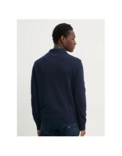 Pull à col polo slim essential bleu marine homme - Tommy Jeans