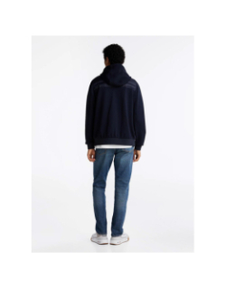 Veste bi-matière mix media bleu marine homme - Tommy Hilfiger