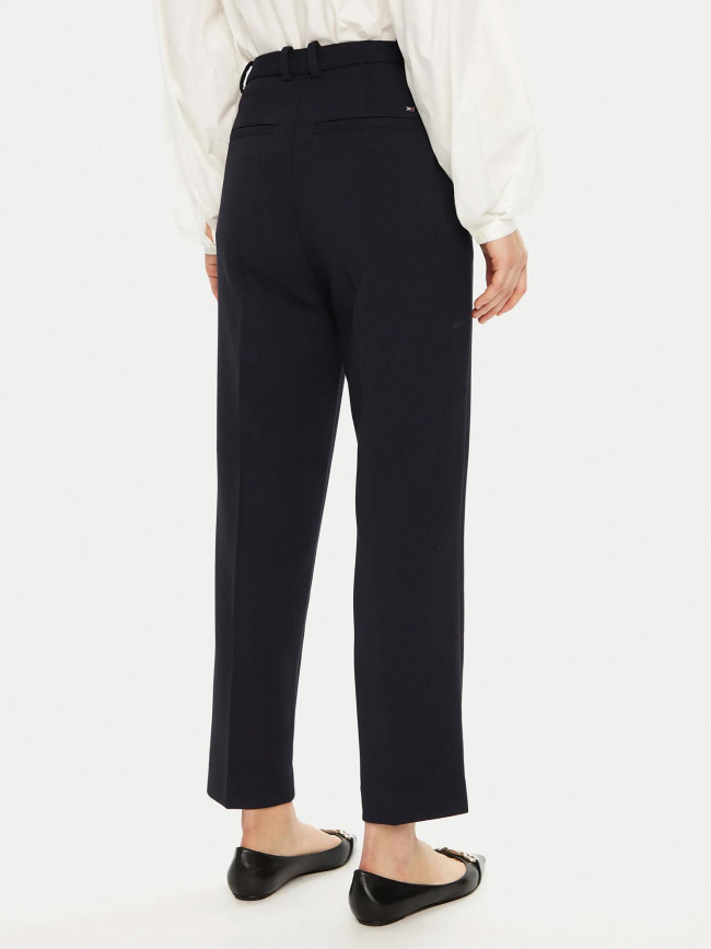 Pantalon slim coupe courte bleu marine femme - Tommy Hilfiger
