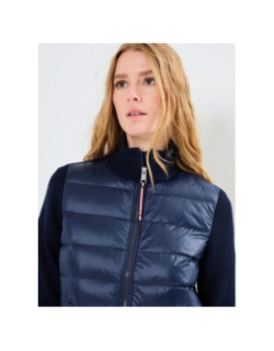 Veste matelassé bi-matière bleu marine femme - Tommy Hilfiger