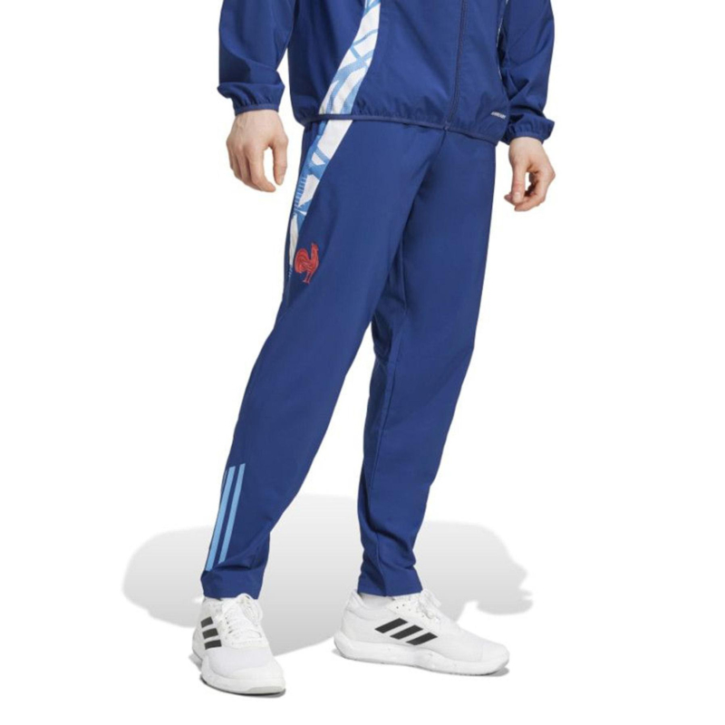 Pantalon jogging ffr travel 24/25 bleu marine homme - Adidas