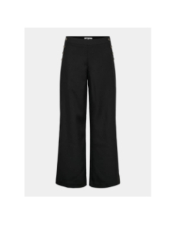 Pantalon fluide madison boutons noir femme - Only