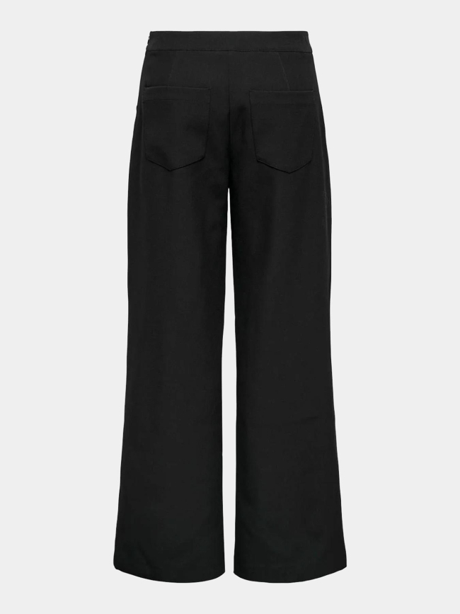 Pantalon fluide madison boutons noir femme - Only