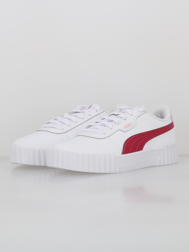 Baskets carina 3.0 ps blanc rose fille - Puma