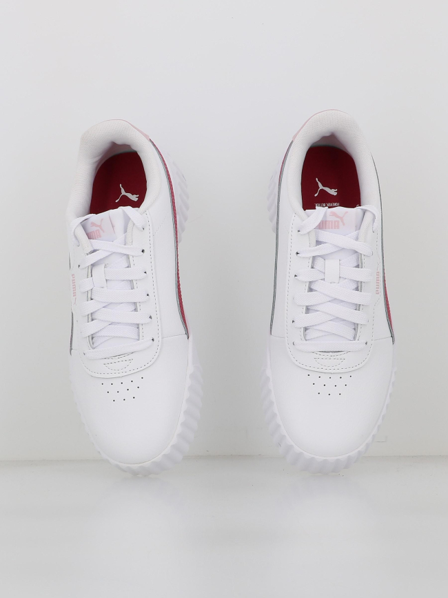 Baskets carina 3.0 ps blanc rose fille - Puma