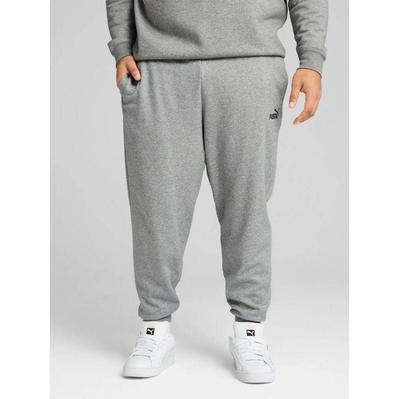 Pantalon jogging essential no.1 logo gris homme - Puma