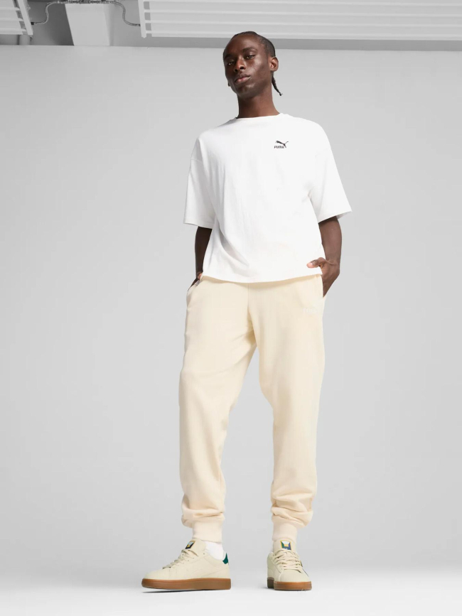 Jogging ess no.1 logo blanc écru homme - Puma