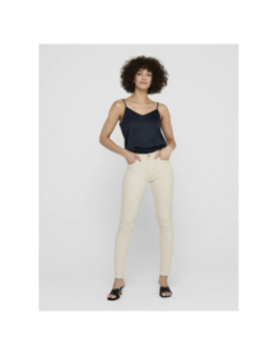 Jean skinny blush mid écru femme - Only