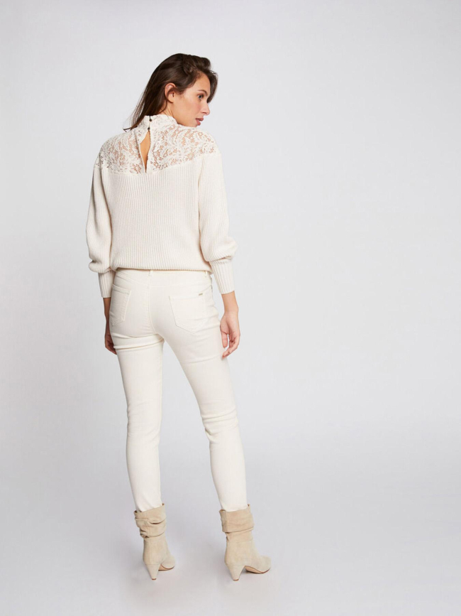 Jean skinny petra ivoire femme - Morgan