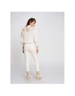 Jean skinny petra ivoire femme - Morgan