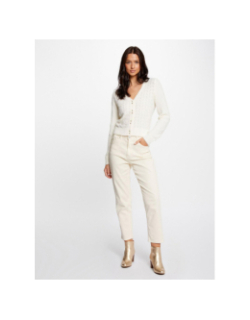 Gilet cardigan lilo ivoire blanc femme - Morgan