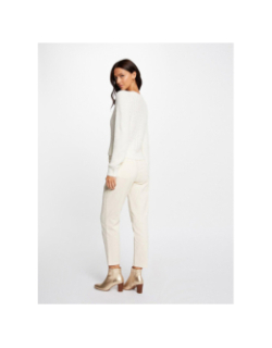 Gilet cardigan lilo ivoire blanc femme - Morgan