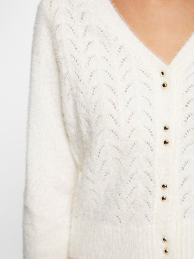 Gilet cardigan lilo ivoire blanc femme - Morgan