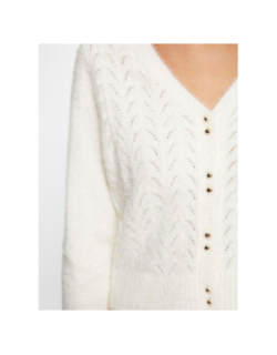 Gilet cardigan lilo ivoire blanc femme - Morgan