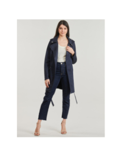 Manteau léger trench garia bleu marine femme - Morgan