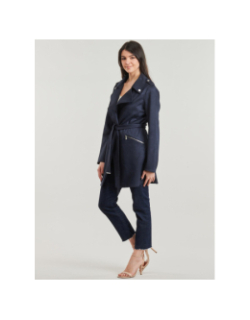 Manteau léger trench garia bleu marine femme - Morgan