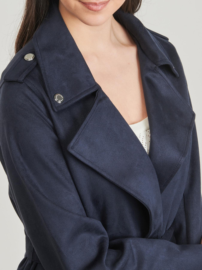 Manteau léger trench garia bleu marine femme - Morgan