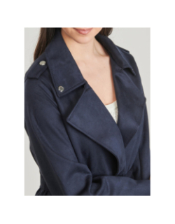 Manteau léger trench garia bleu marine femme - Morgan
