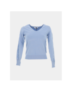 Pull col v mielo bleu femme - Morgan