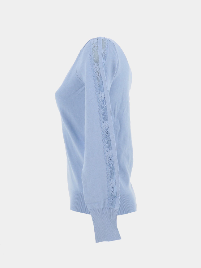 Pull col v mielo bleu femme - Morgan