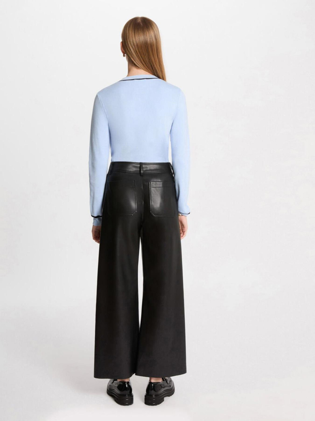 Pull effet gilet juani bleu ciel femme - Morgan