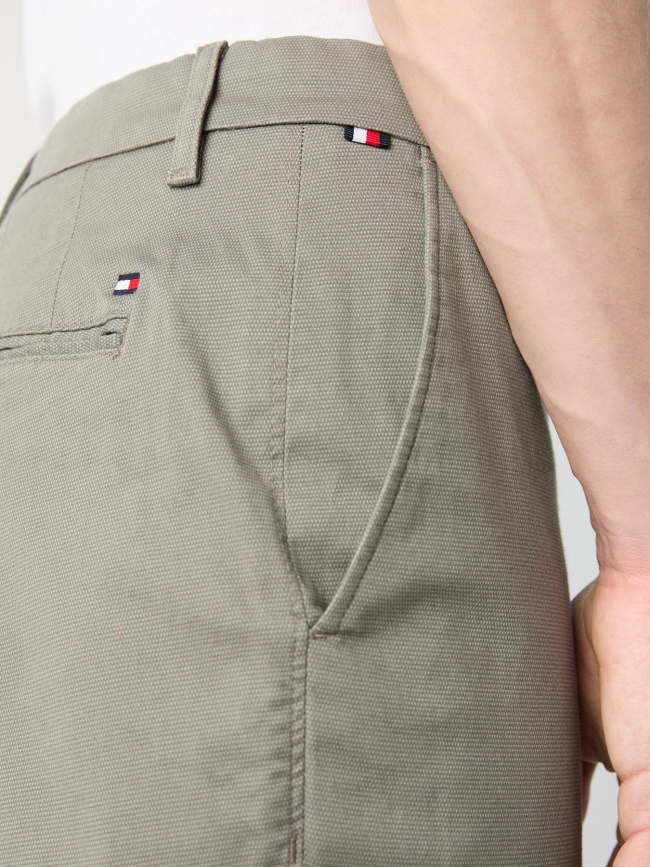 Pantalon chino denton structuré gris homme - Tommy Hilfiger