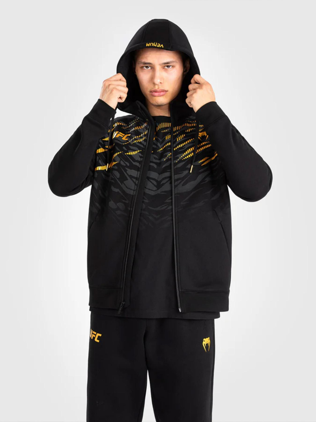 Sweat à capuche zippé ufc fusion noir doré homme - Venum
