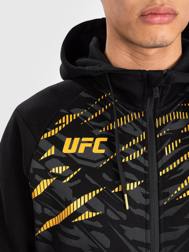 Sweat à capuche zippé ufc fusion noir doré homme - Venum