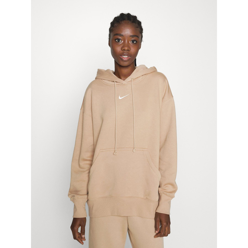 Sweat à capuche nsw phnx beige femme - Nike