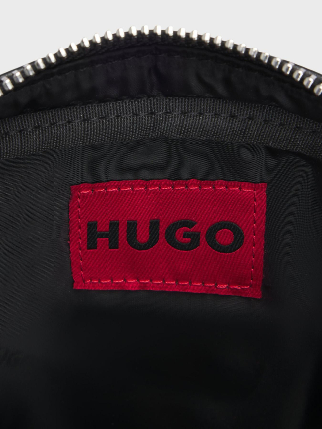 Sac reporter en similicuir à logo revisité noir homme - Hugo