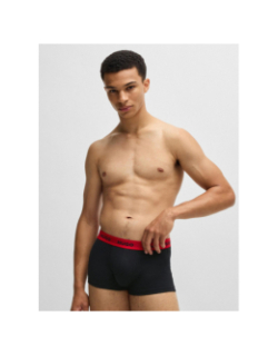 Pack de 3 boxers en coton design noir homme - Hugo
