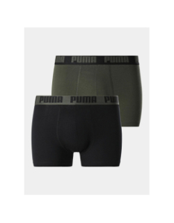 Pack de 2 boxers everyday basic kaki et noir homme - Puma