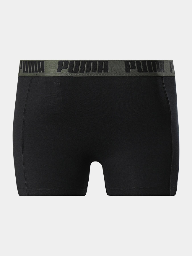 Pack de 2 boxers everyday basic kaki et noir homme - Puma
