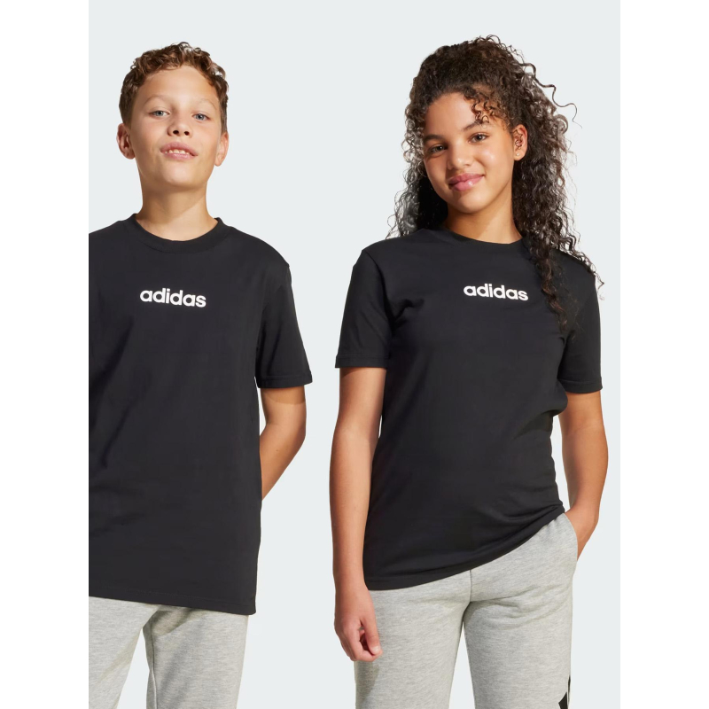 T-shirt à manches courtes j lin tee 160 noir enfant - Adidas