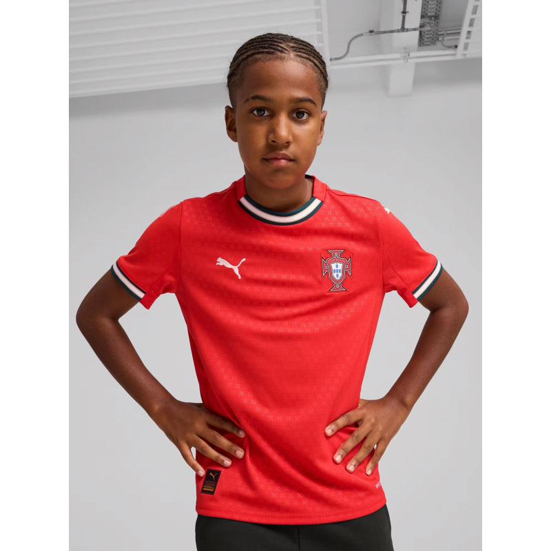 Maillot de football domicile portugal 2025 rouge enfant - Puma