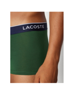 Pack de 2 boxers en coton stretch vert et noir homme - Lacoste