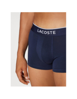 Pack de 2 boxers stretch en coton rouge noir homme - Lacoste