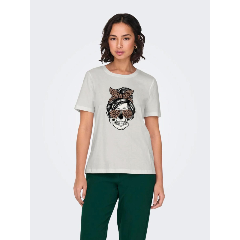 T-shirt stella life blanc femme - Only