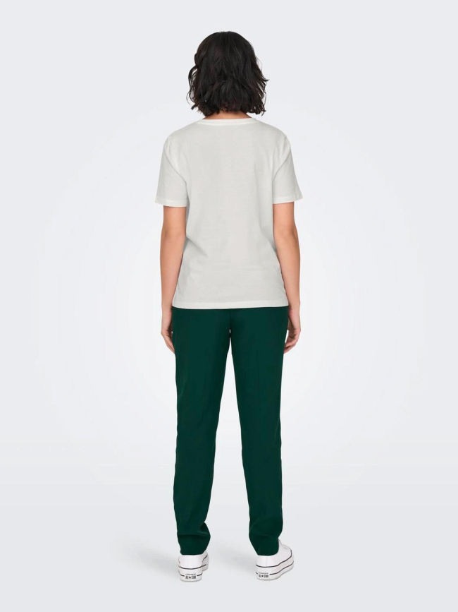 T-shirt stella life blanc femme - Only