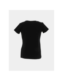 T-shirt à manches courtes logo argenté noir fille - Guess