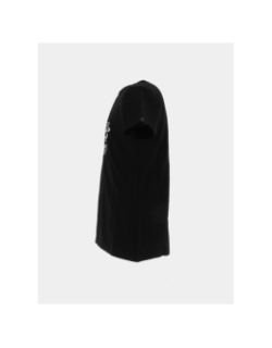 T-shirt à manches courtes logo argenté noir fille - Guess