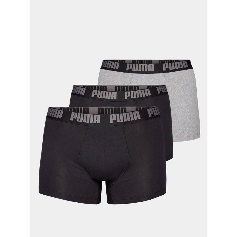 Pack de 3 boxers everyday basic noir et gris homme - Puma